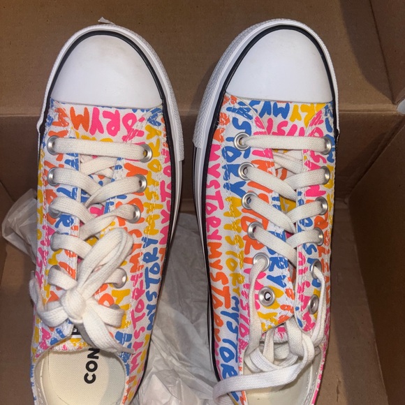 NWT Converse x Mystory Limited Edition Platform Converse - Size 7 - Picture 3 of 5